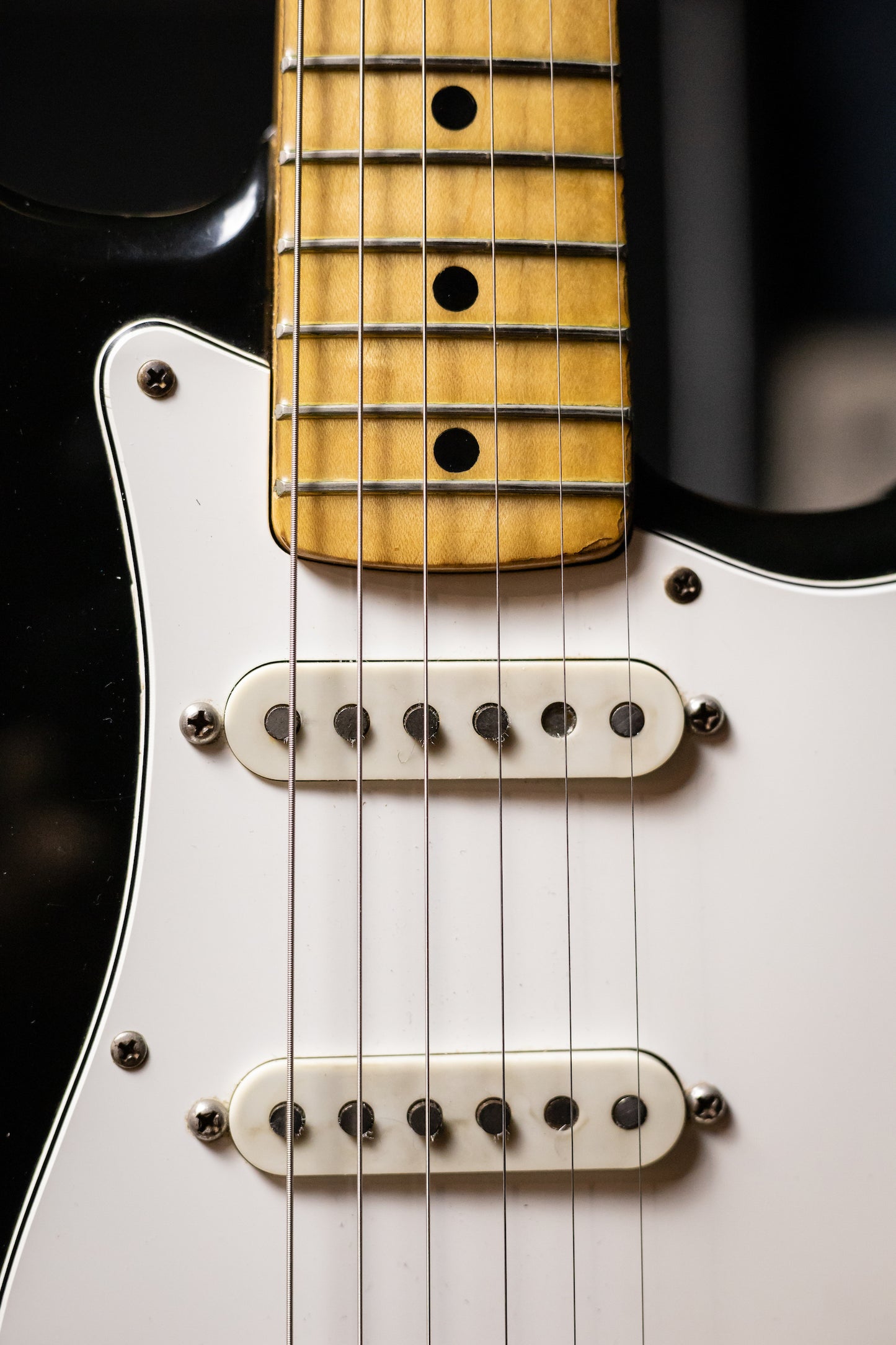 1974 Fender Hardtail Stratocaster Electric Guitar - Black