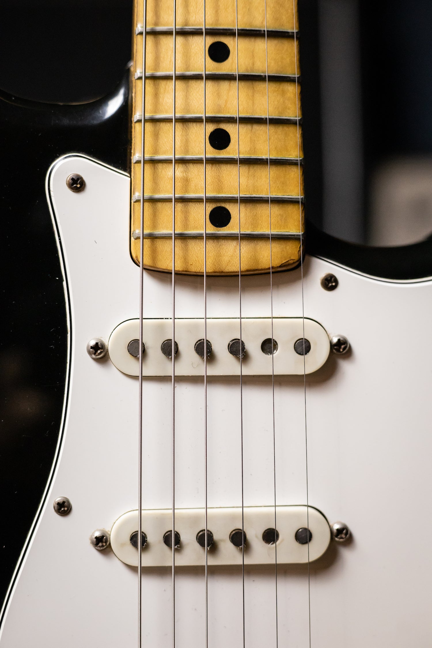 1974 Fender Hardtail Stratocaster Electric Guitar - Black