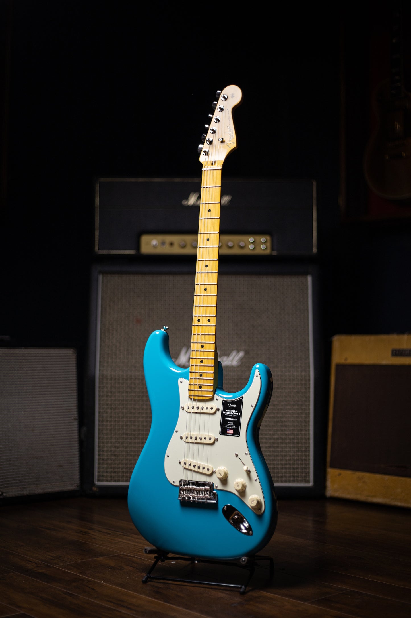 Fender American Professional II Stratocaster Maple Fretboard Electric Guitar - Miami Blue