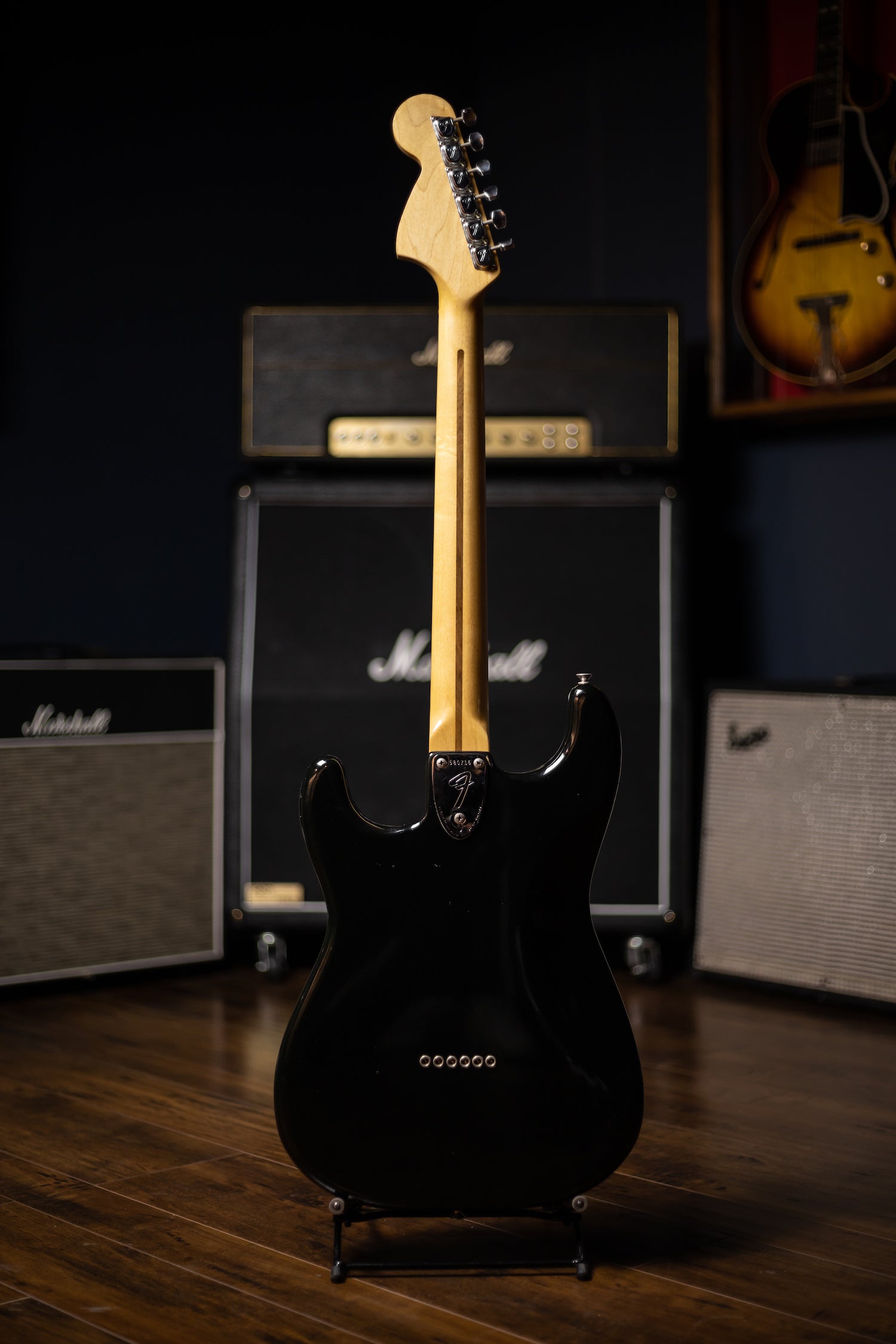 1974 Fender Hardtail Stratocaster Electric Guitar - Black
