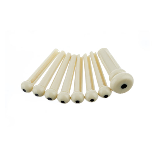 Fender Acoustic Bridge Pin Set - Ivory with Black Dots