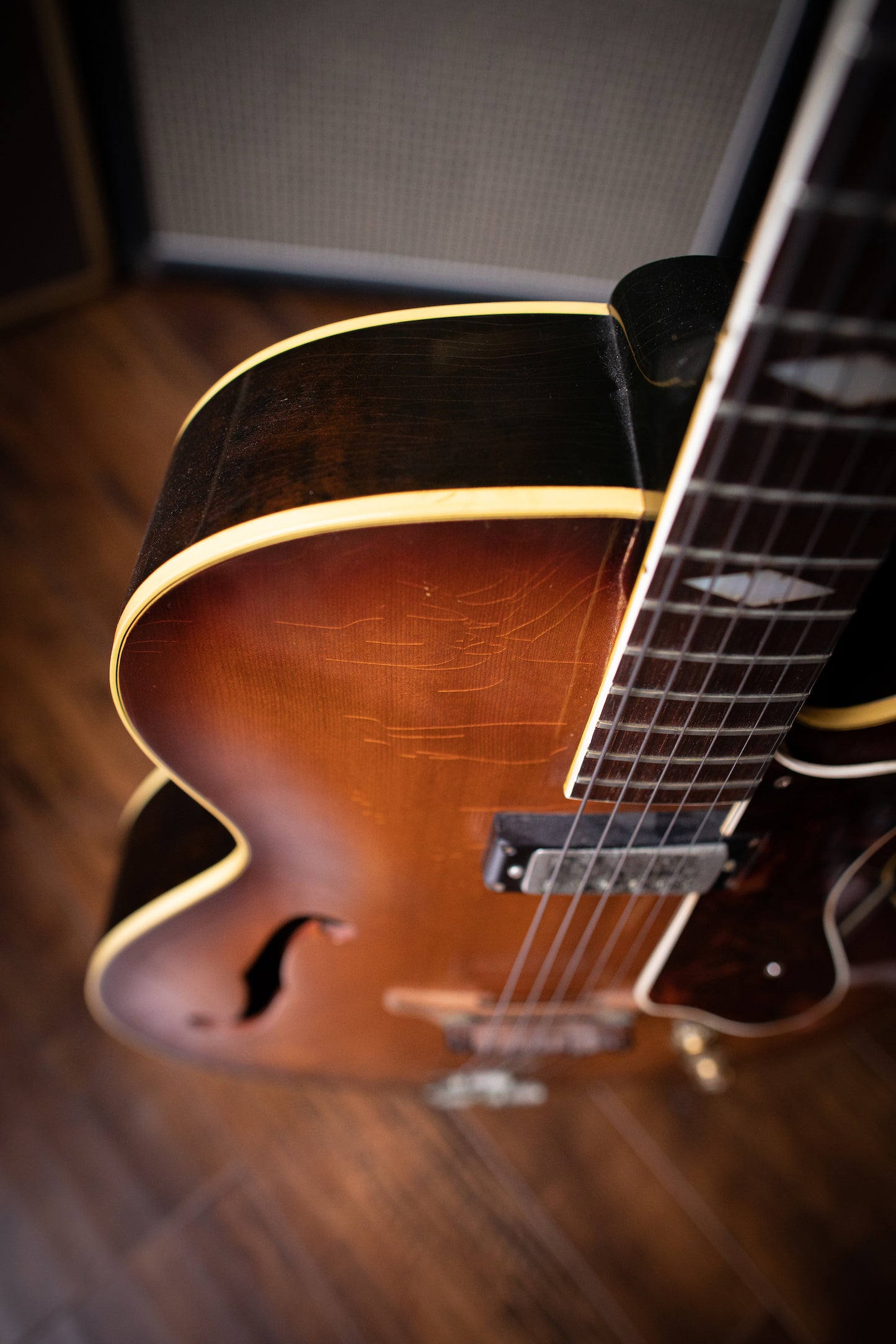 1964 Epiphone Triumph Electric Guitar - Tinted Dark Natural - Walt Grace Vintage