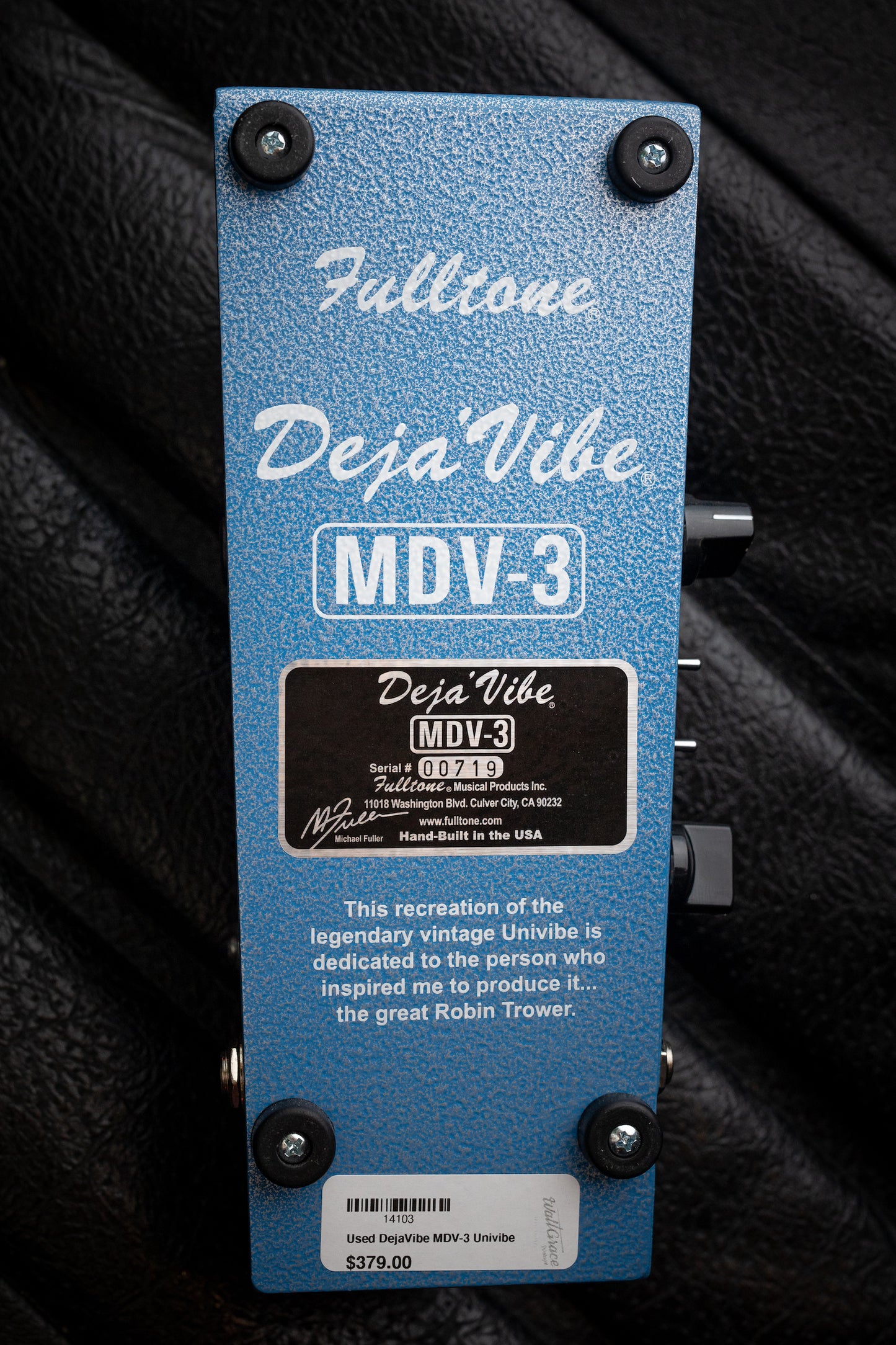 Fulltone Deja Vibe MDV-3 Vintage Rotary Pedal - Walt Grace Vintage