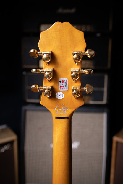 Epiphone Broadway Hollowbody Electric Guitar - Vintage Natural - Walt Grace Vintage