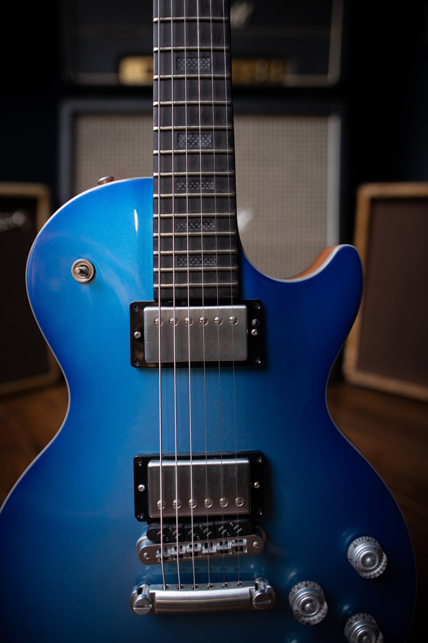 2006 Gibson Les Paul HD.6X Pro Electric Guitar - Blue - Walt Grace Vintage
