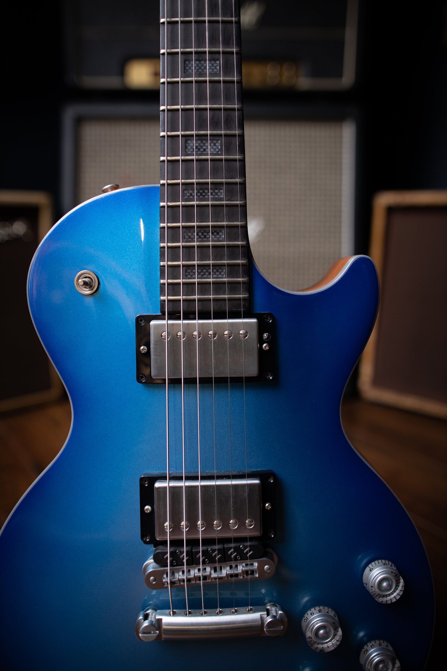 2006 Gibson Les Paul HD.6X Pro Electric Guitar - Blue - Walt Grace Vintage