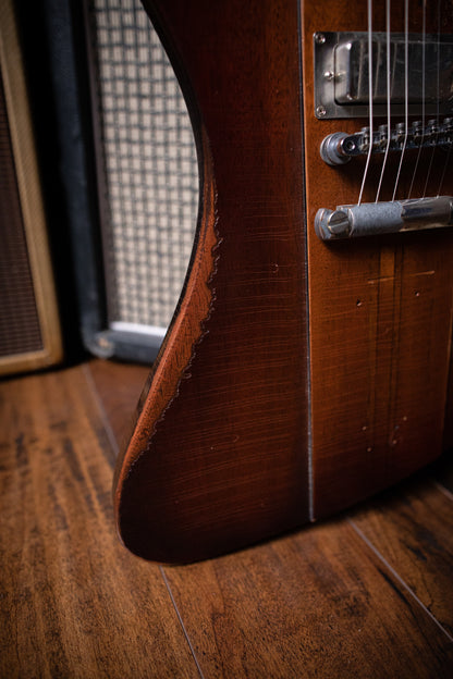 2009 Gibson Custom Shop Signature Johnny Winter '63 Firebird V Aged Electric Guitar - Vintage Sunburst - Walt Grace Vintage
