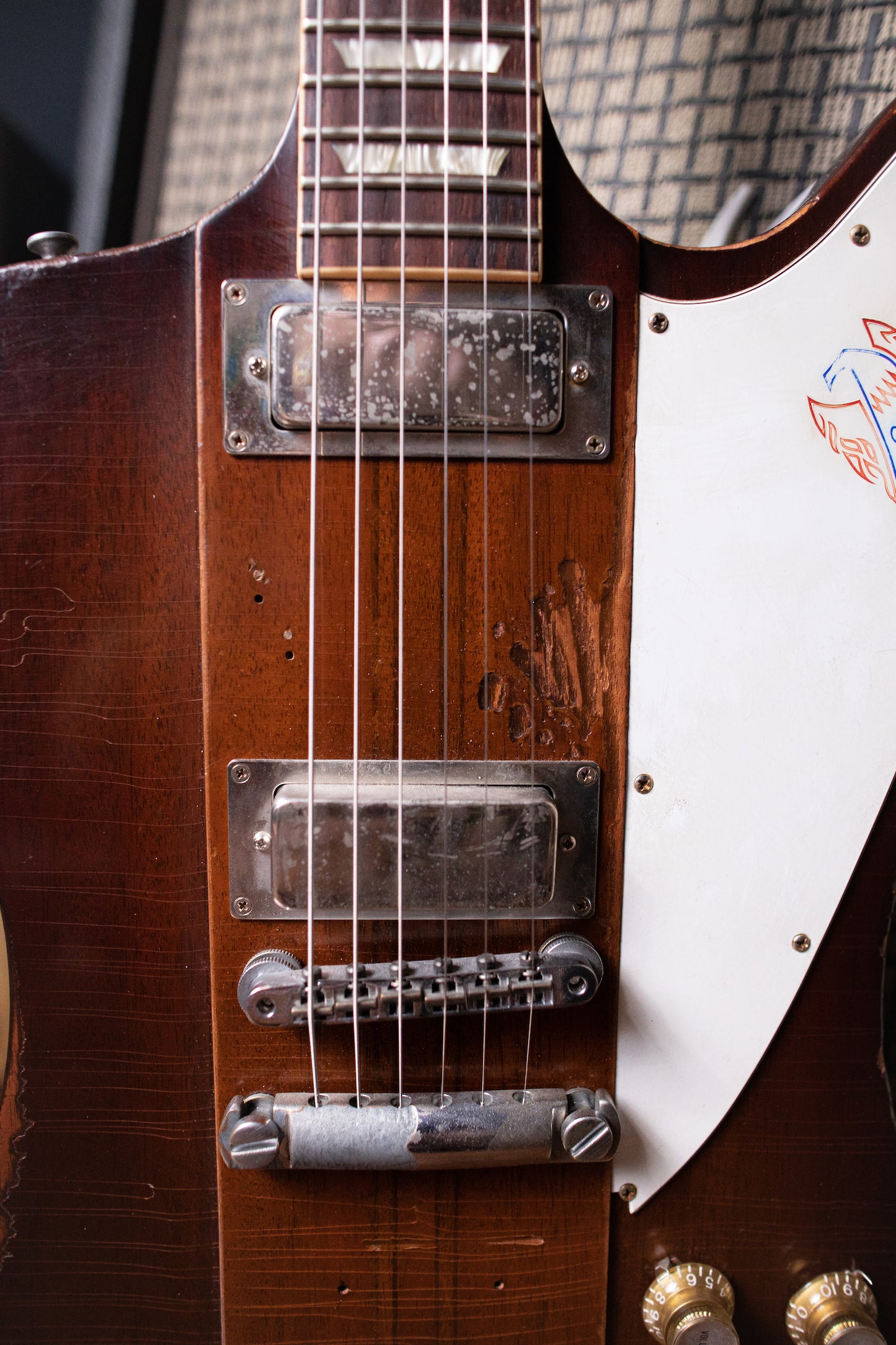2009 Gibson Custom Shop Signature Johnny Winter '63 Firebird V Aged Electric Guitar - Vintage Sunburst - Walt Grace Vintage