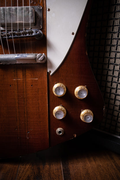 2009 Gibson Custom Shop Signature Johnny Winter '63 Firebird V Aged Electric Guitar - Vintage Sunburst - Walt Grace Vintage