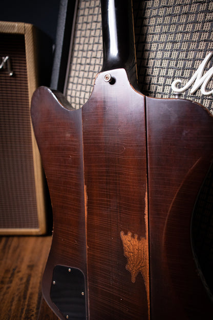2009 Gibson Custom Shop Signature Johnny Winter '63 Firebird V Aged Electric Guitar - Vintage Sunburst - Walt Grace Vintage