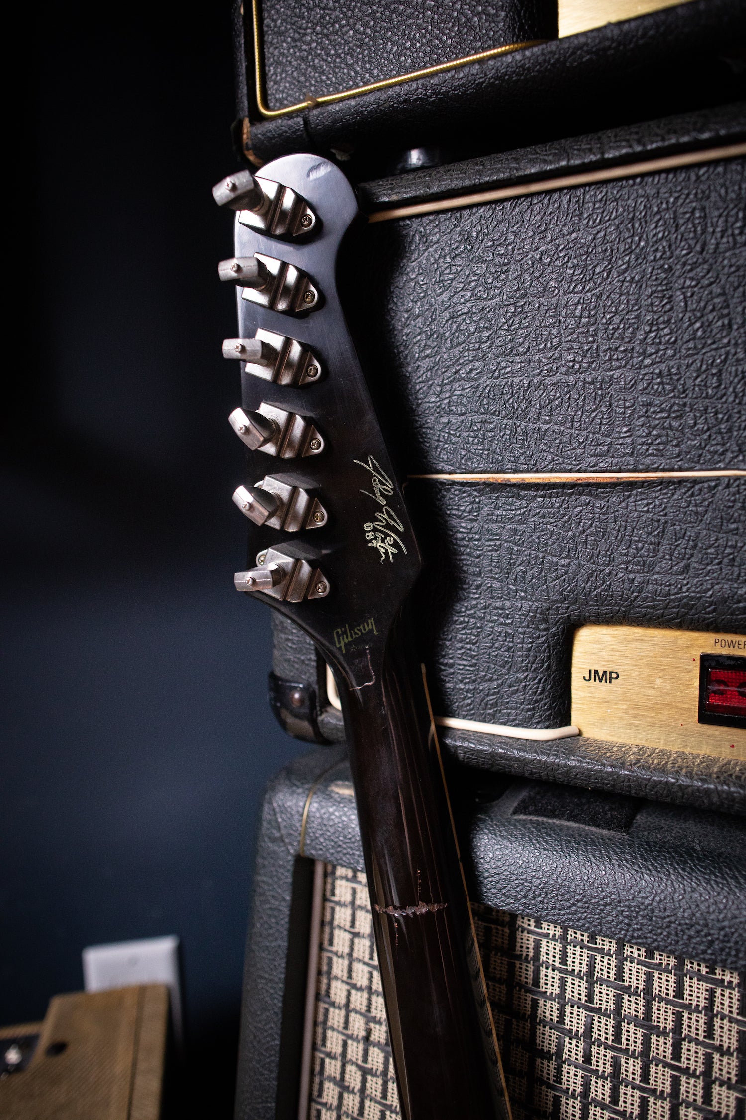 2009 Gibson Custom Shop Signature Johnny Winter '63 Firebird V Aged Electric Guitar - Vintage Sunburst - Walt Grace Vintage