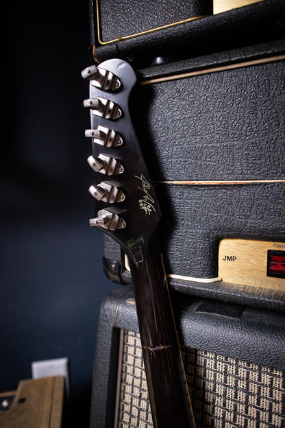 2009 Gibson Custom Shop Signature Johnny Winter '63 Firebird V Aged Electric Guitar - Vintage Sunburst - Walt Grace Vintage