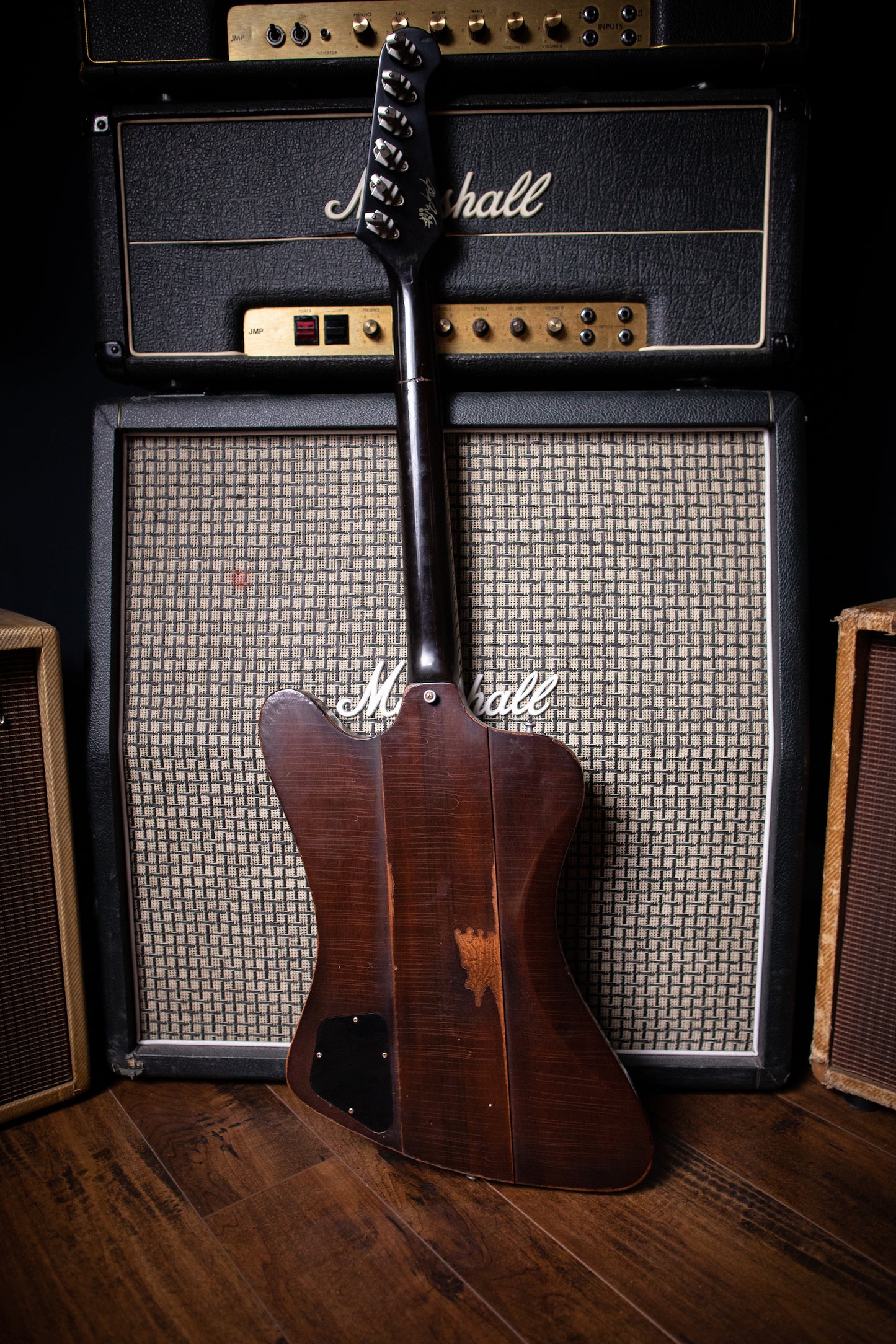 2009 Gibson Custom Shop Signature Johnny Winter '63 Firebird V Aged Electric Guitar - Vintage Sunburst - Walt Grace Vintage