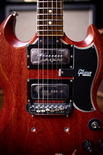 Gibson Tony Iommi "Monkey" 1964 SG Special Replica Right Handed Electric Guitar - Aged Cherry - Walt Grace Vintage