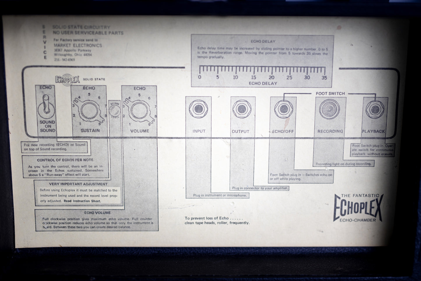 EchoPlex Tape Delay Pedal