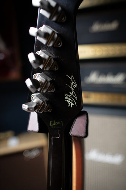 2009 Gibson Custom Shop Signature Johnny Winter '63 Firebird V Aged Electric Guitar - Vintage Sunburst - Walt Grace Vintage