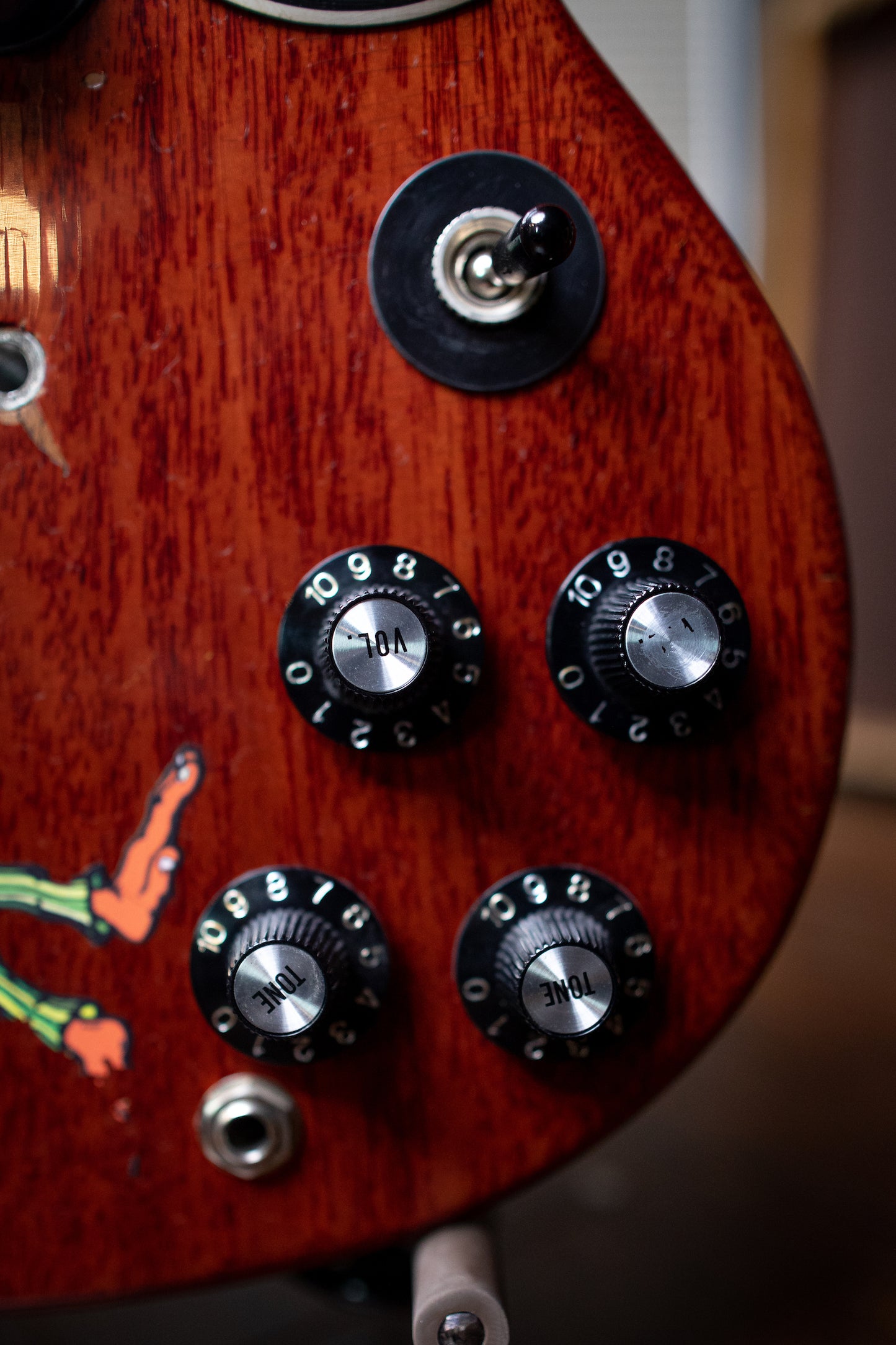 Gibson Tony Iommi "Monkey" 1964 SG Special Replica Right Handed Electric Guitar - Aged Cherry - Walt Grace Vintage