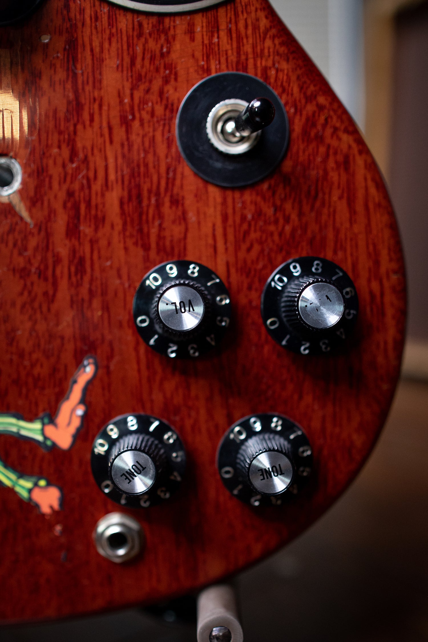 Gibson Tony Iommi "Monkey" 1964 SG Special Replica Right Handed Electric Guitar - Aged Cherry - Walt Grace Vintage