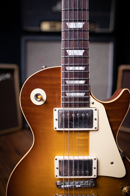 2018 Gibson Custom Shop 1958 Les Paul Reissue R8 Electric Guitar - Lemon Burst - Walt Grace Vintage
