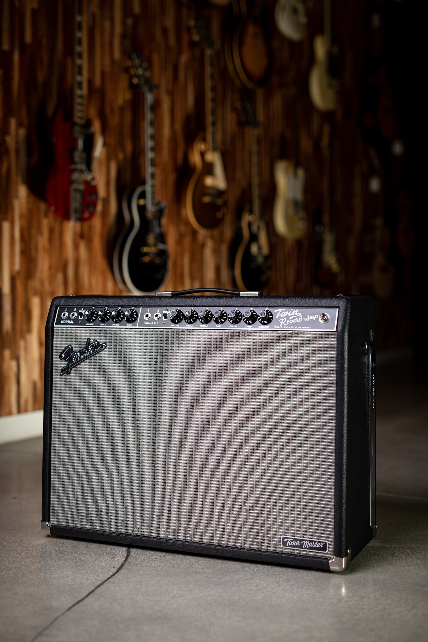 Fender Tone Master Twin Reverb 200 Watt 2x12” Combo Amp - Black - Walt Grace Vintage