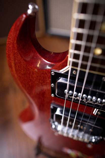 Gibson Tony Iommi "Monkey" 1964 SG Special Replica Right Handed Electric Guitar - Aged Cherry - Walt Grace Vintage