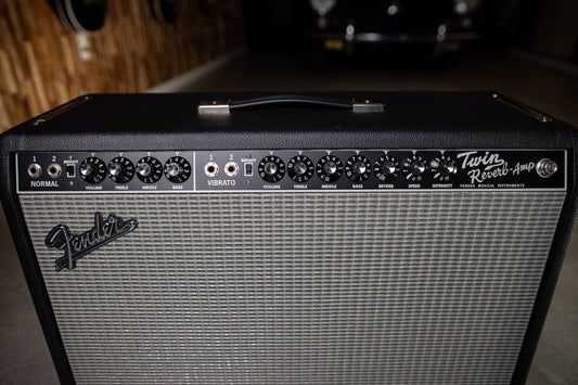 Fender Tone Master Twin Reverb 200 Watt 2x12” Combo Amp - Black - Walt Grace Vintage