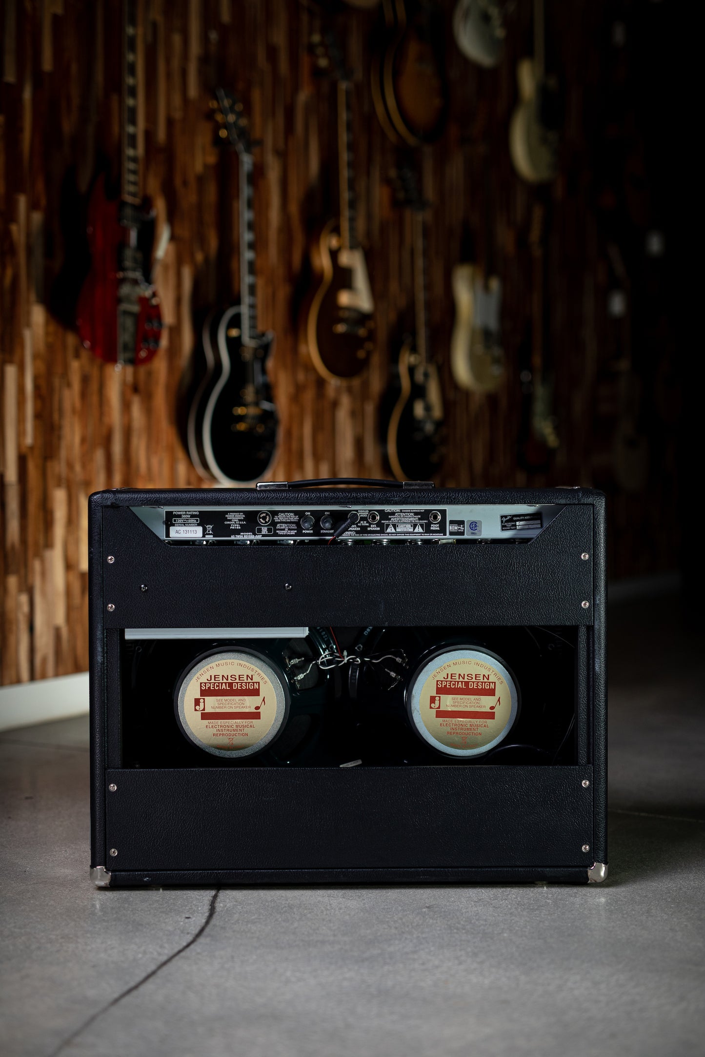 Used Fender Twin Reverb Reissue Combo Amp - Black - Walt Grace Vintage