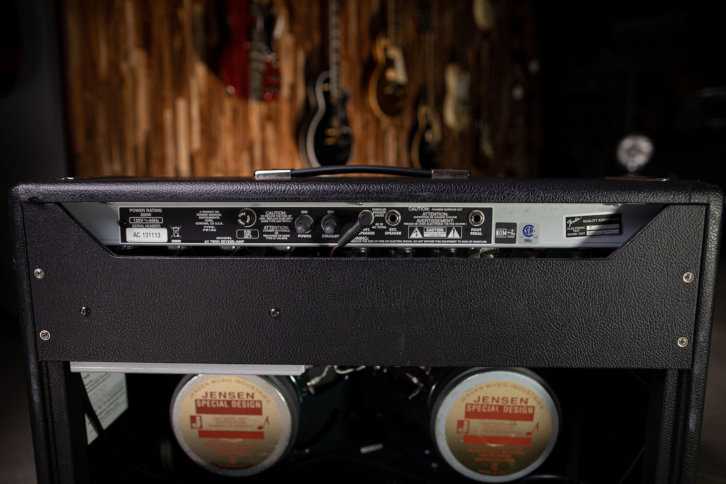 Used Fender Twin Reverb Reissue Combo Amp - Black - Walt Grace Vintage