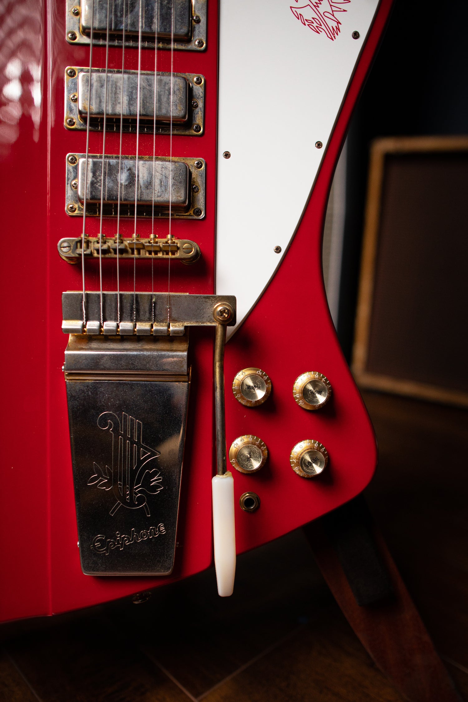 2002 Epiphone Firebird VII Electric Guitar - Red - Walt Grace Vintage