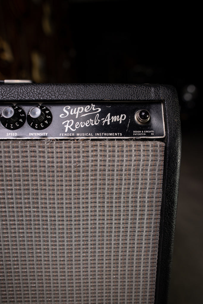 1965 Fender Super Reverb Combo Amp- Black - Walt Grace Vintage