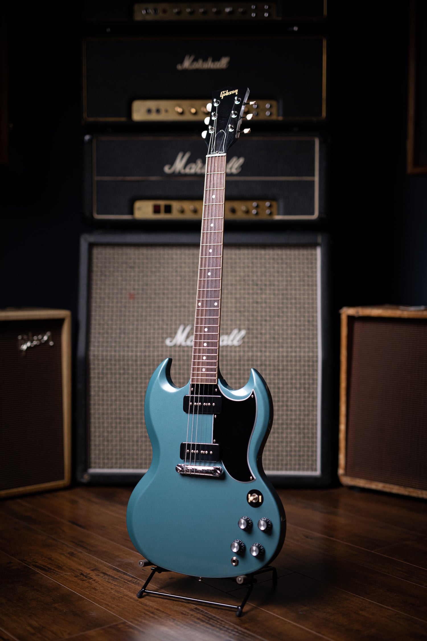 Gibson SG Special Electric Guitar - Faded Pelham Blue - Walt Grace Vintage