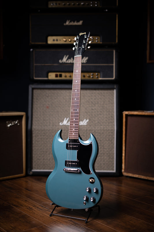 Gibson SG Special Electric Guitar - Faded Pelham Blue - Walt Grace Vintage