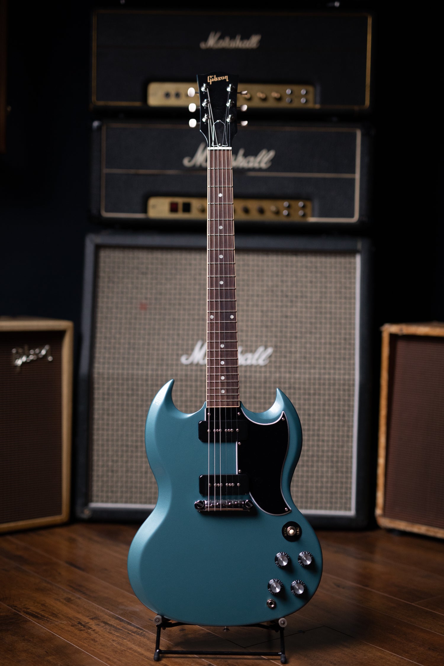 Gibson SG Special Electric Guitar - Faded Pelham Blue - Walt Grace Vintage