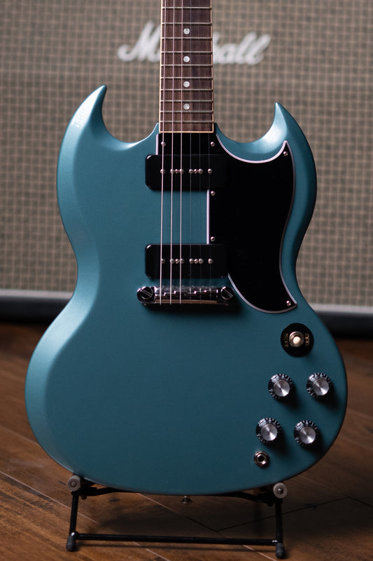 Gibson SG Special Electric Guitar - Faded Pelham Blue - Walt Grace Vintage