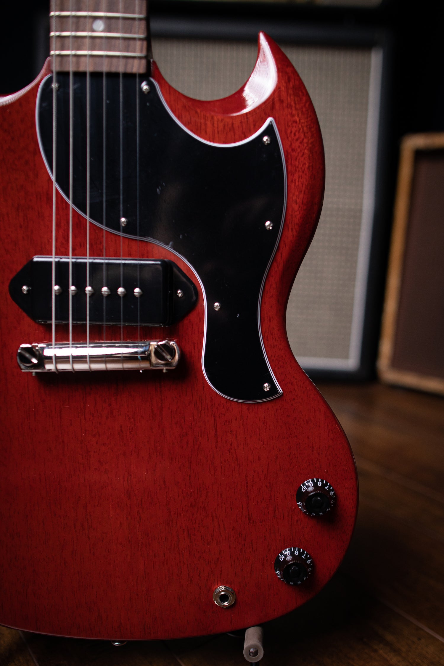 Gibson SG Junior Electric Guitar - Vintage Cherry - Walt Grace Vintage