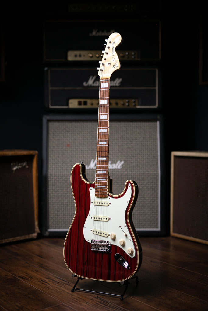 2004 Fender ’68 RI MIJ Zebrawood Stratocaster Electric Guitar - Translucent Red - Walt Grace Vintage