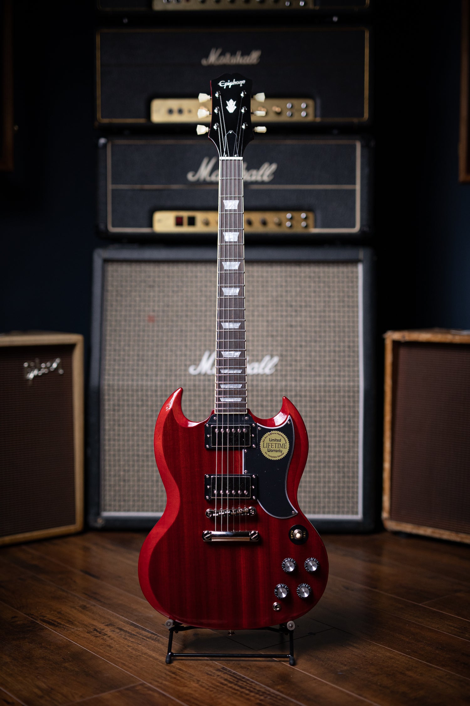 Epiphone SG Standard 61 Electric Guitar - Cherry Red - Walt Grace Vintage