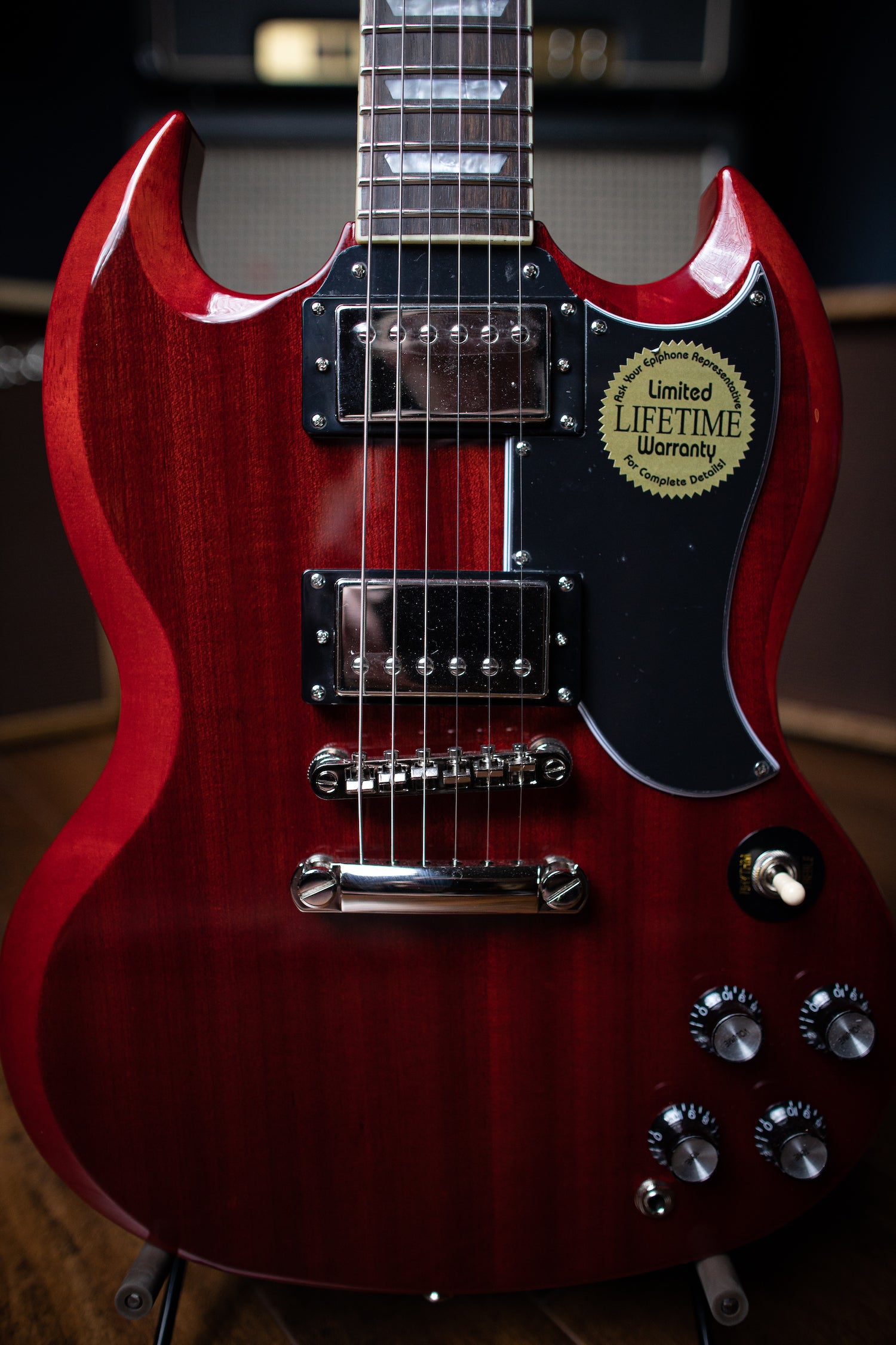 Epiphone SG Standard 61 Electric Guitar - Cherry Red - Walt Grace Vintage