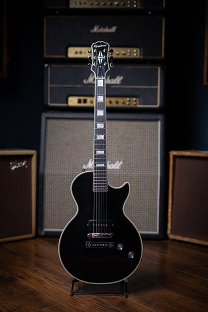 Epiphone Jared James Nichols "Old Glory" Les Paul Custom Electric Guitar - Ebony - Walt Grace Vintage