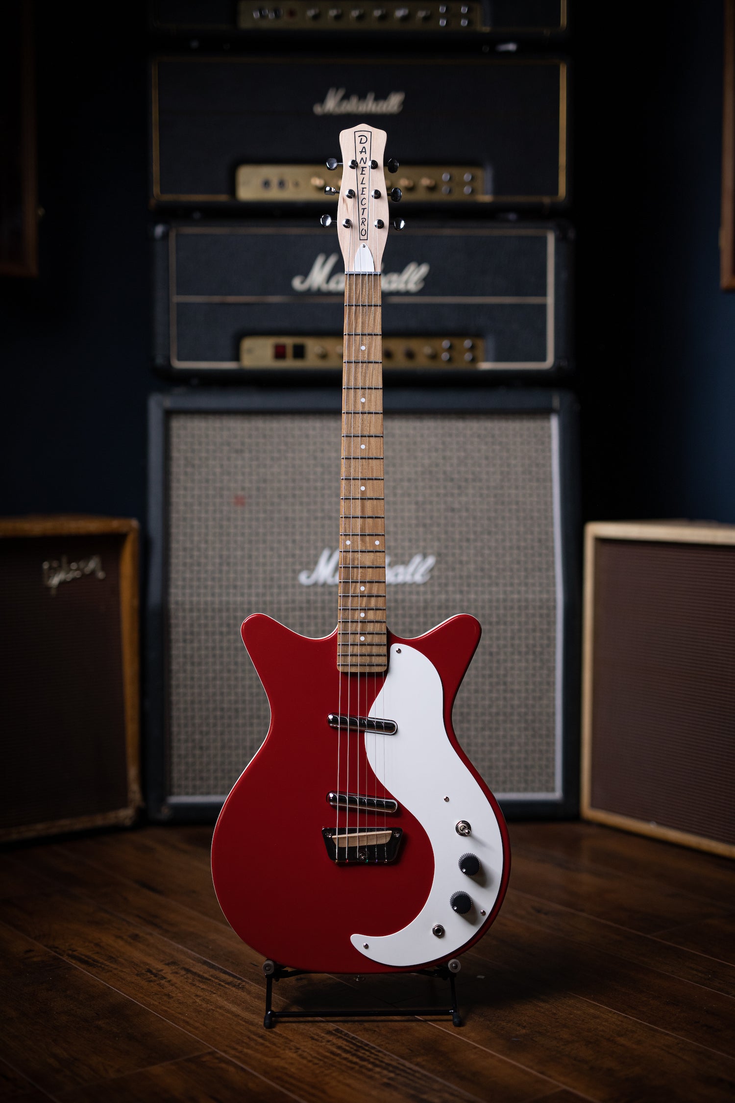 Danelectro Stock 59 Electric Guitar - Vintage Red - Walt Grace Vintage