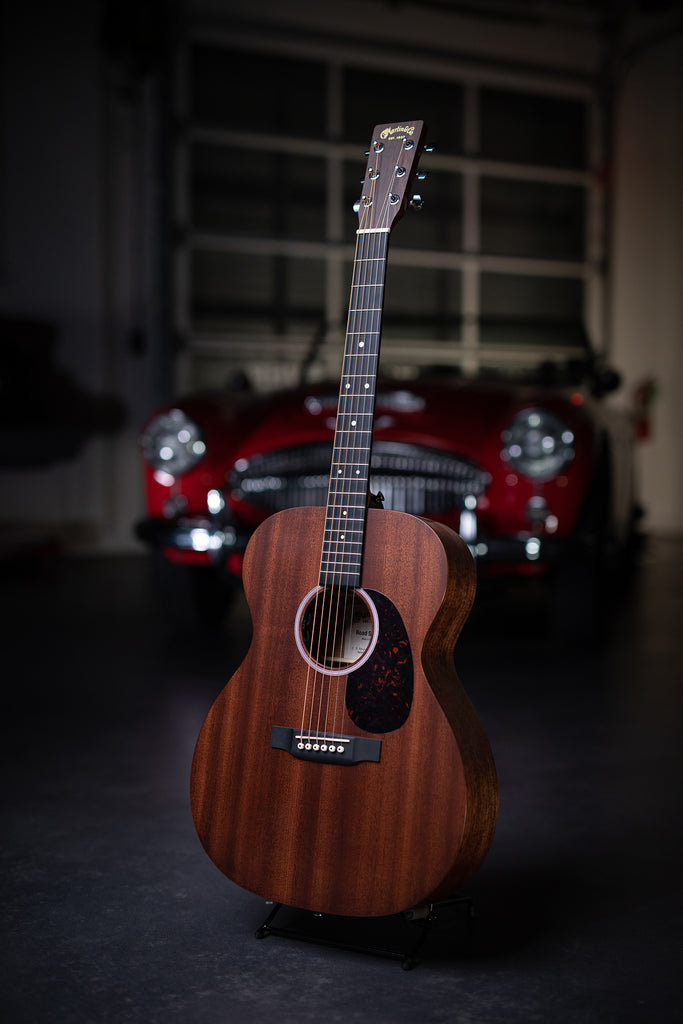 Martin 000-10E Left Handed Acoustic-Electric Guitar - Natural Sapele