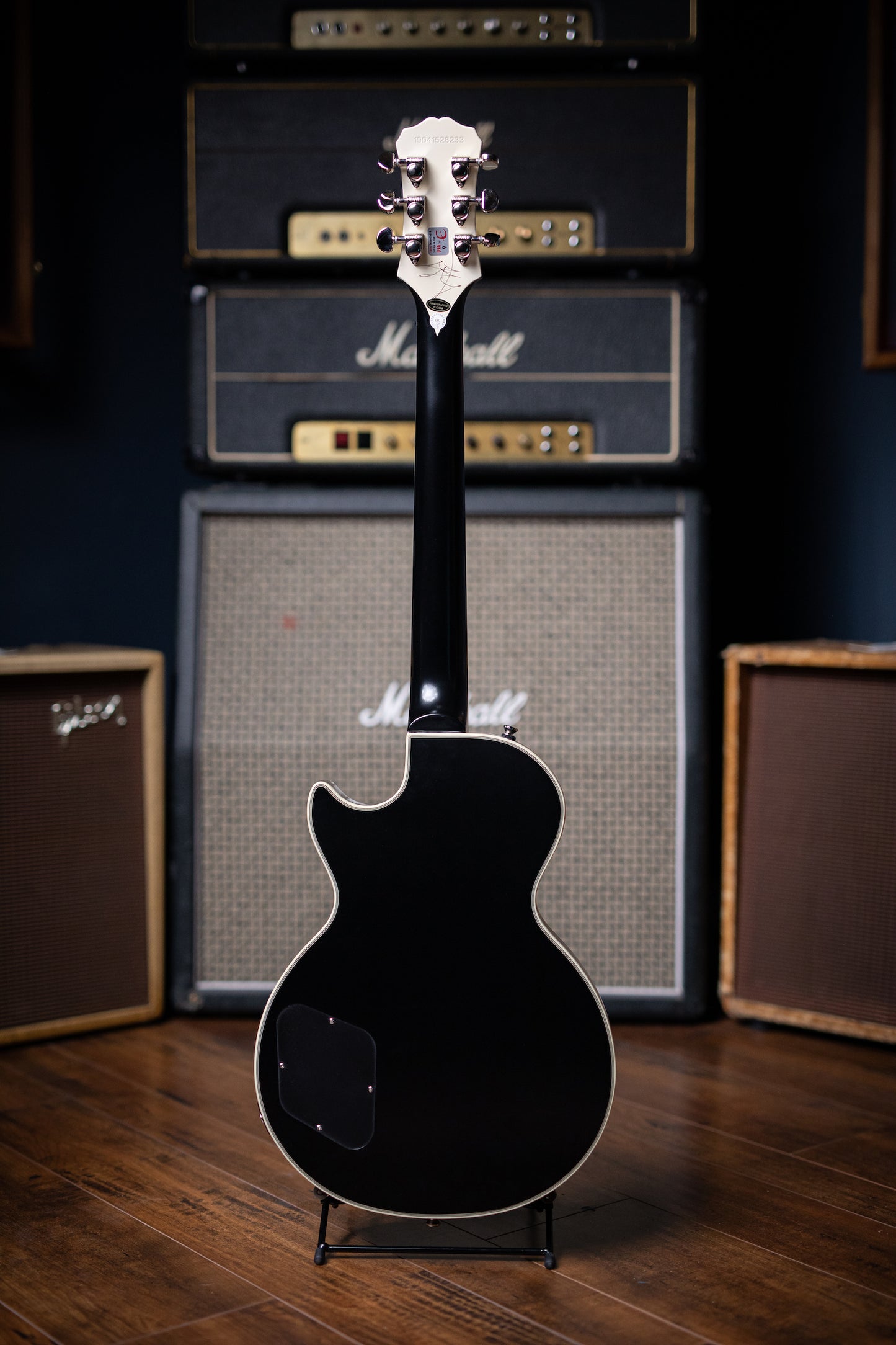 Epiphone Jared James Nichols "Old Glory" Les Paul Custom Electric Guitar - Ebony - Walt Grace Vintage