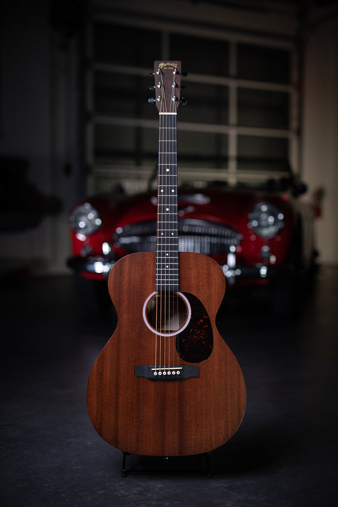 Martin 000-10E Left Handed Acoustic-Electric Guitar - Natural Sapele