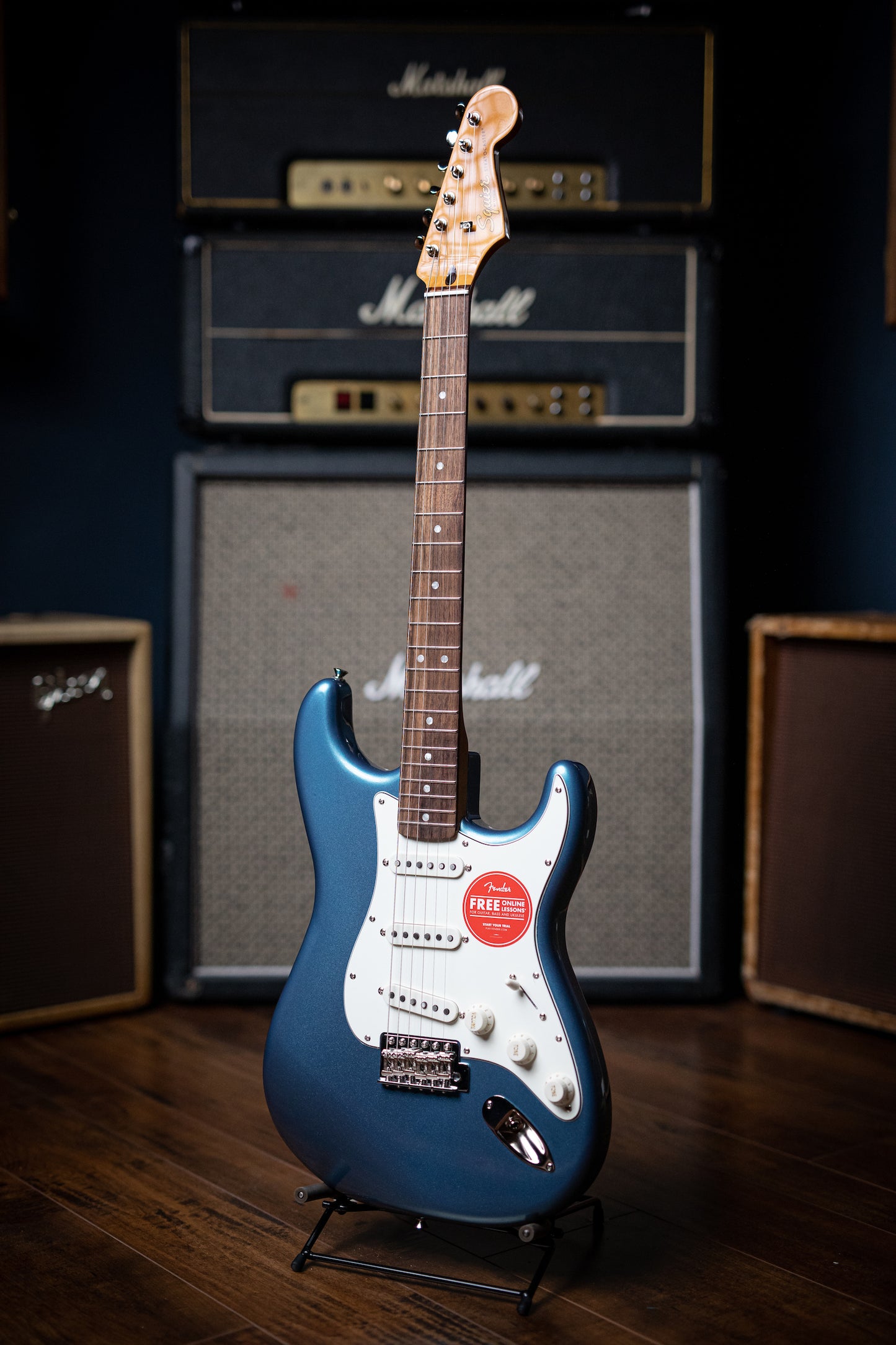 Squier '60s Classic Vibe Stratocaster Electric Guitar - Lake Placid Blue - Walt Grace Vintage