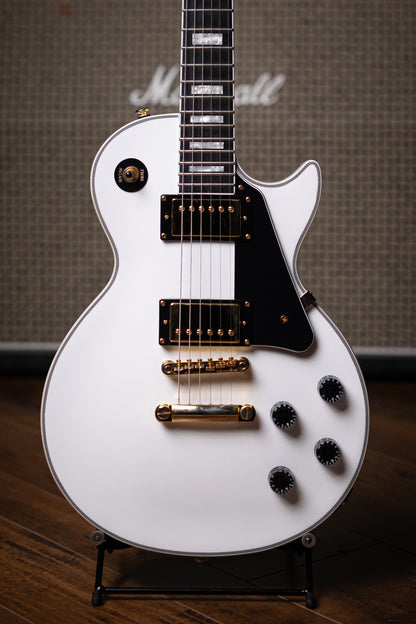 Epiphone Les Paul Custom Pro Electric Guitar - Alpine White - Walt Grace Vintage