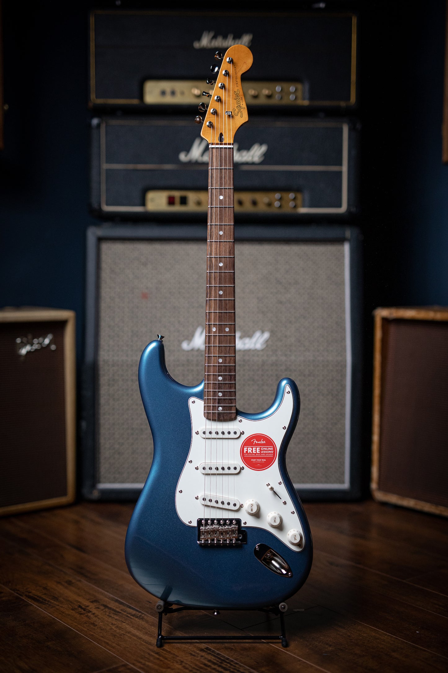 Squier '60s Classic Vibe Stratocaster Electric Guitar - Lake Placid Blue - Walt Grace Vintage