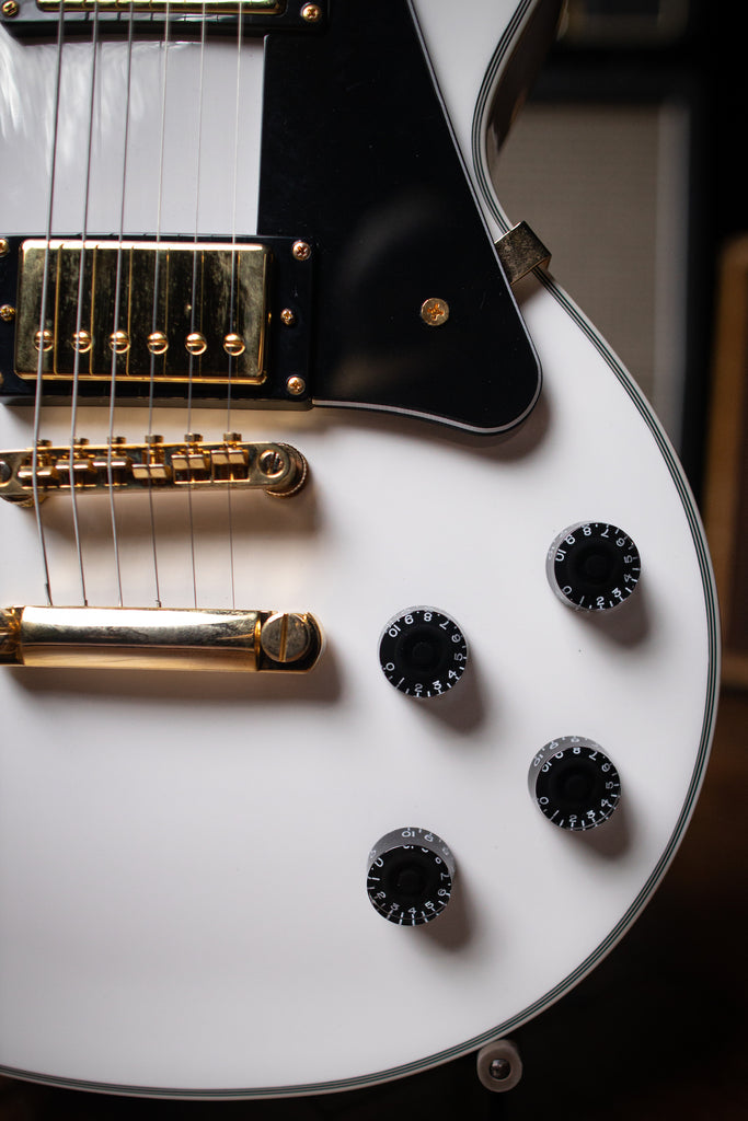 Epiphone Les Paul Custom Pro Electric Guitar - Alpine White - Walt Grace Vintage