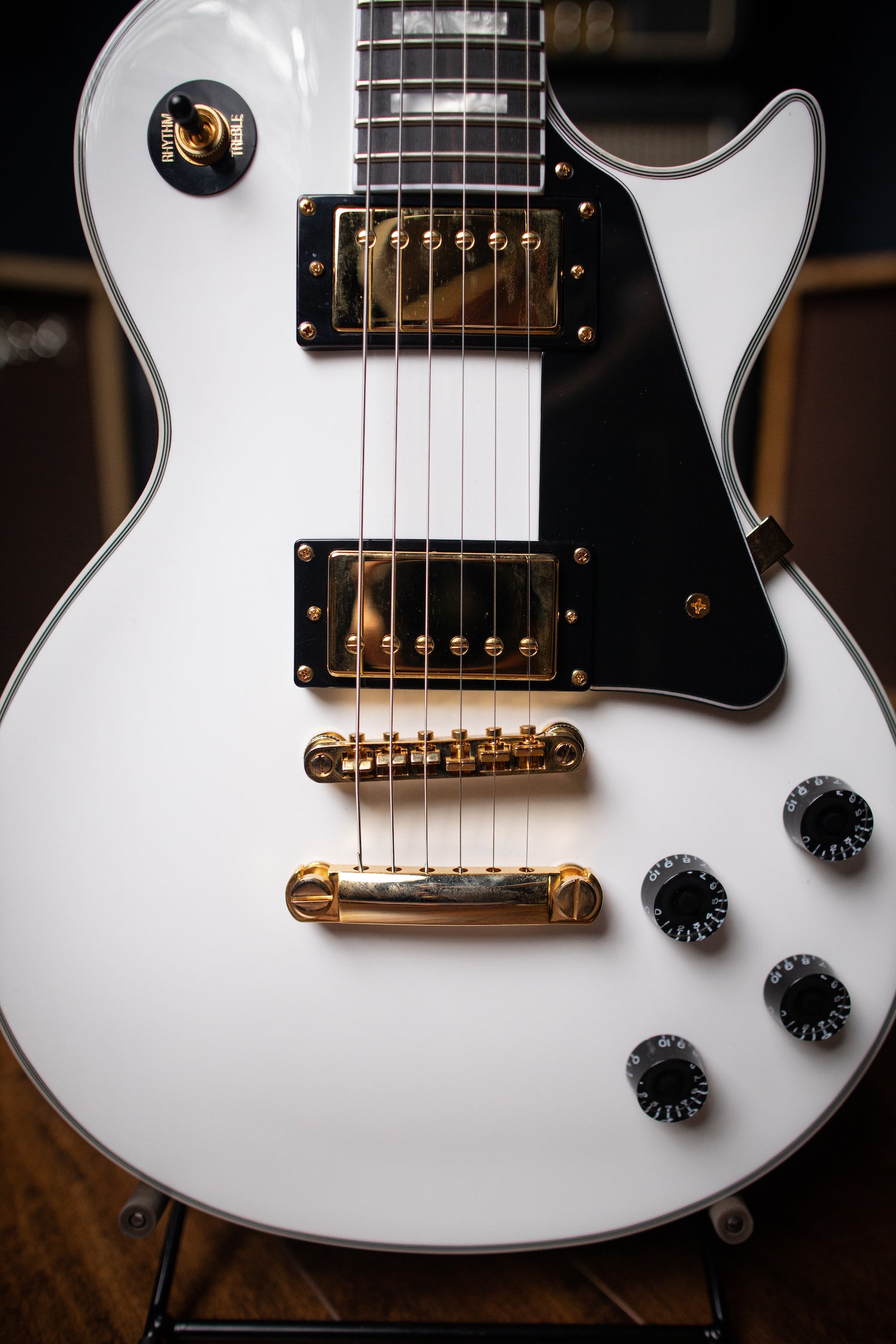 Epiphone Les Paul Custom Pro Electric Guitar   Alpine White – Walt