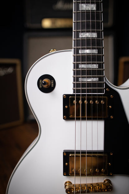 Epiphone Les Paul Custom Pro Electric Guitar - Alpine White - Walt Grace Vintage