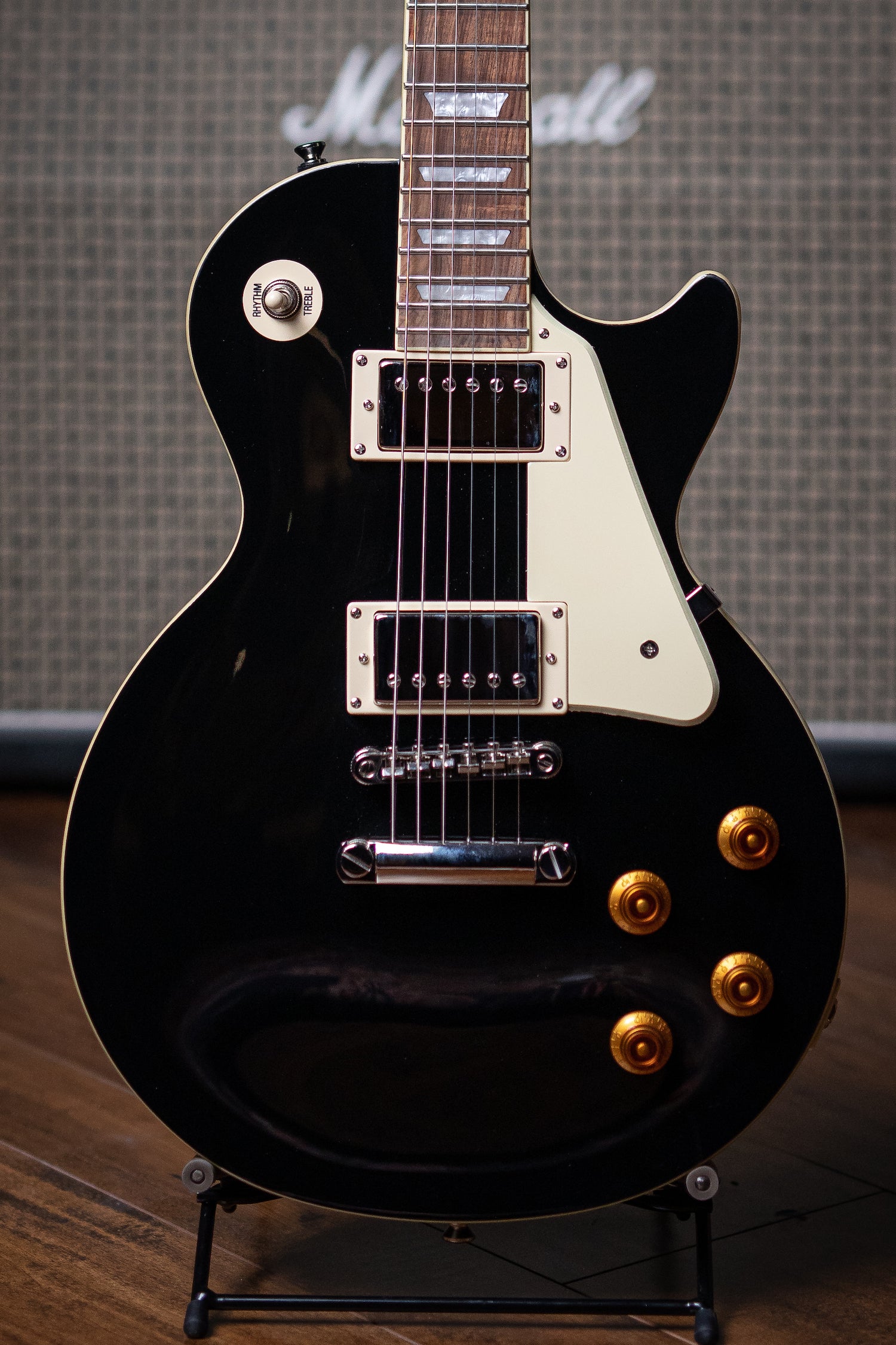 Epiphone Les Paul Standard Electric Guitar - Ebony - Walt Grace Vintage